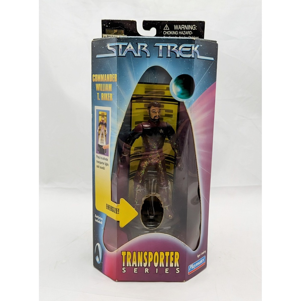 1998 Playmates Star Trek Transporter Series Commander William T. Riker